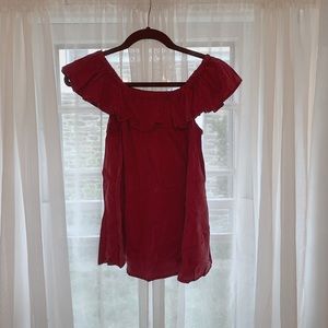 Ruffled Off-Shoulder Top